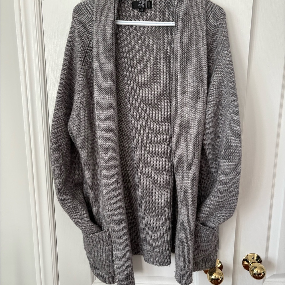 Simons Charcoal Knit Cardigan